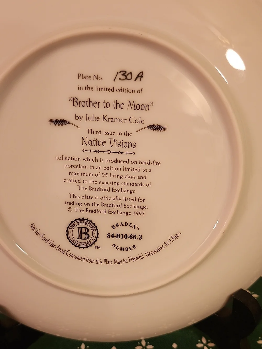 Native Visions Decorative Collectors Plate 